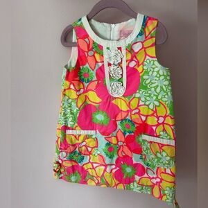 Lilly Pulitzer Girls Little Lilly Classic Shift Dress - 3T